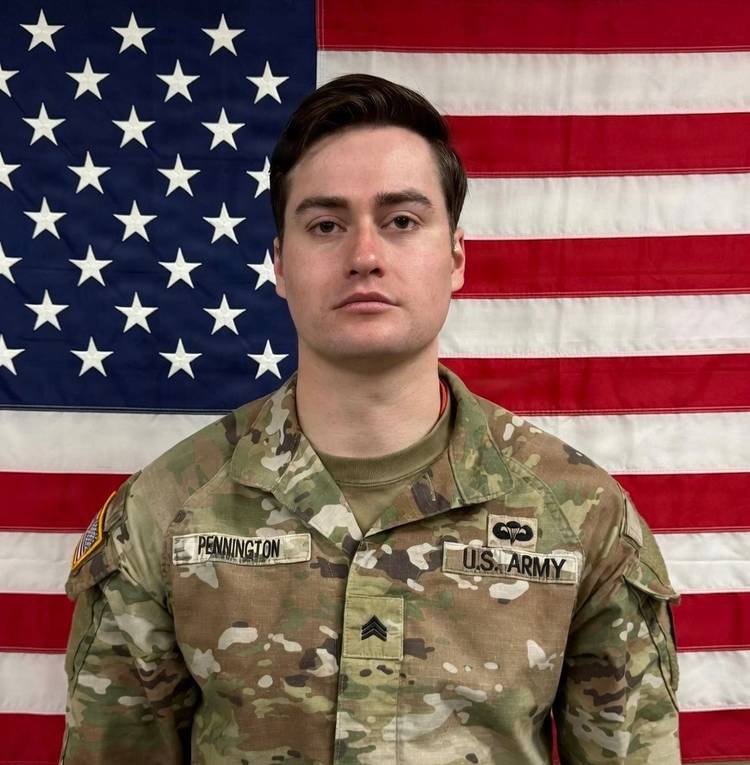 Benjamin Pennington flag portrait